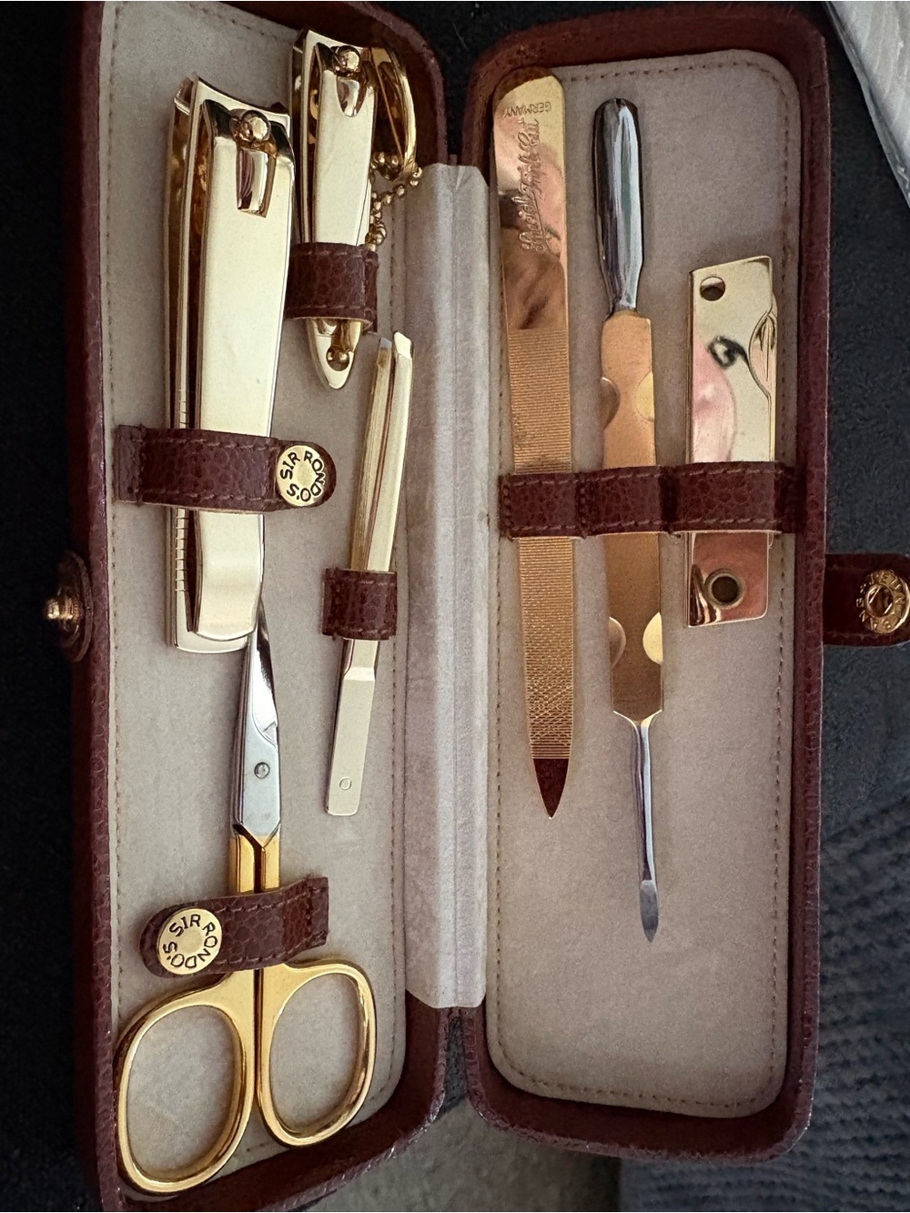 Sir Rondo Gold Men’s Grooming Kit - Portable Nail & Cuticle Set